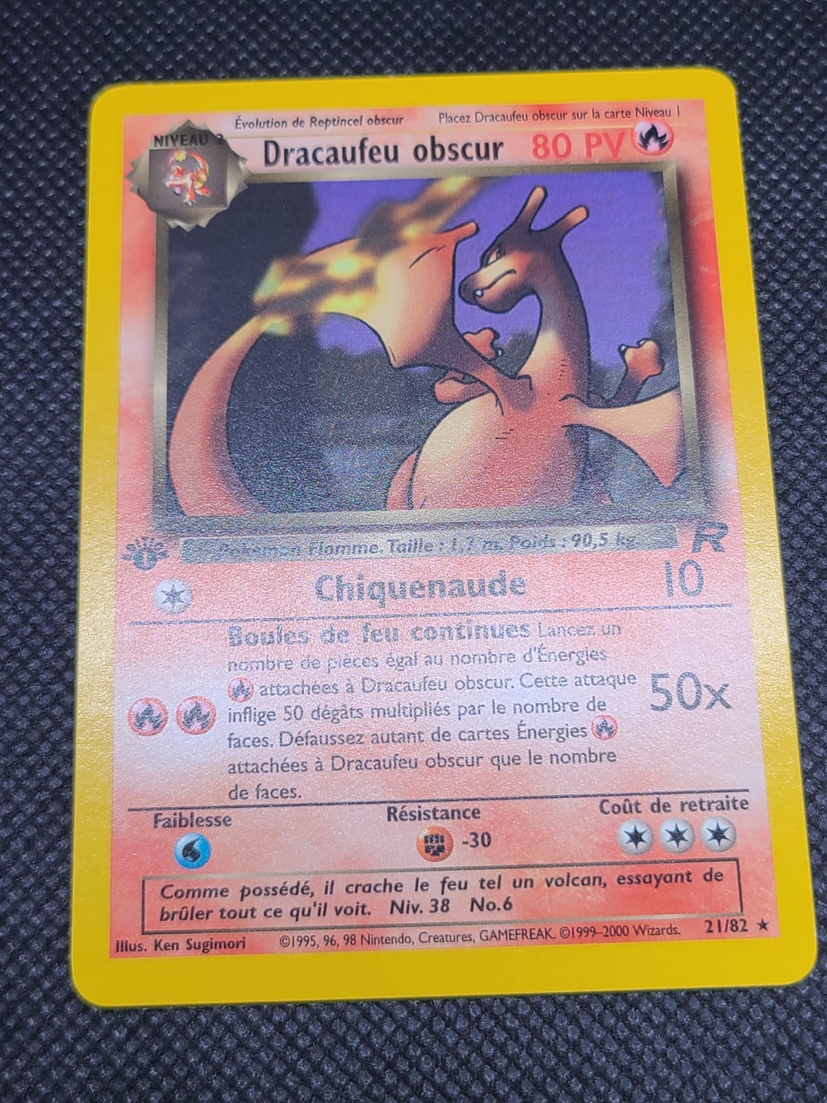 Dracaufeu obscur - EXC -  Non Holo - ROCKET - Edition 1 - FR