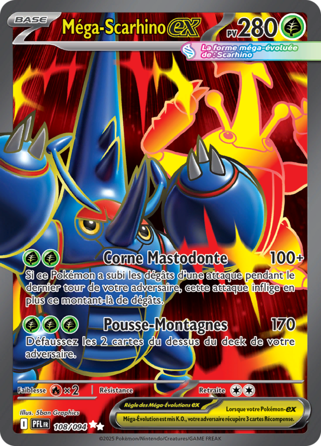 Méga-Scarhino ex (PFL 108)