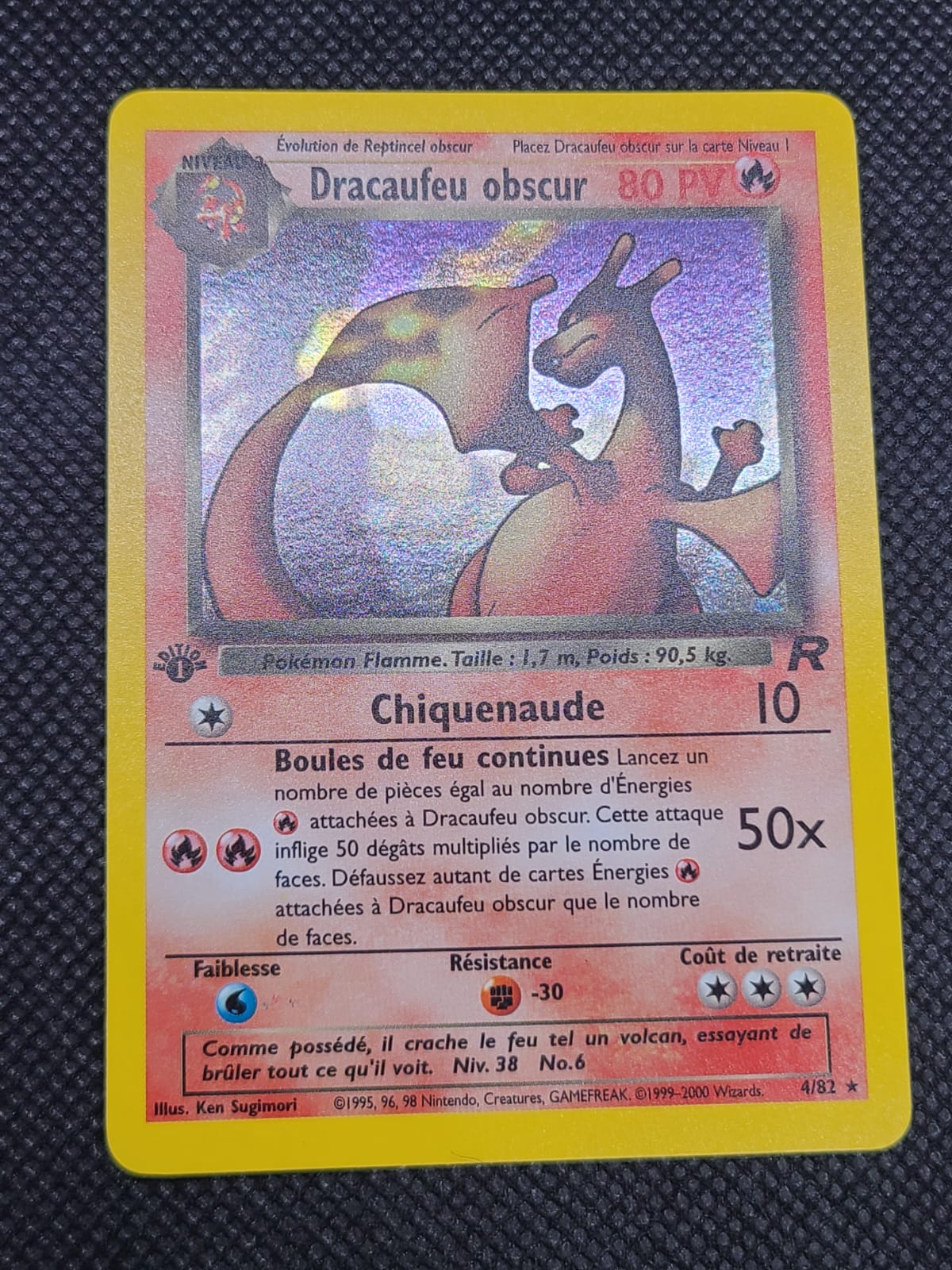 Dracaufeu obscur - NM -  Holo - ROCKET - Edition 1 - FR