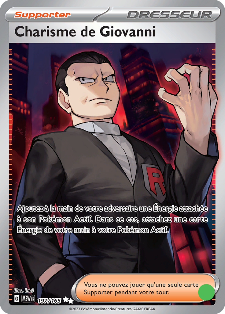 Charisme de Giovanni - 197/165 - Near Mint
