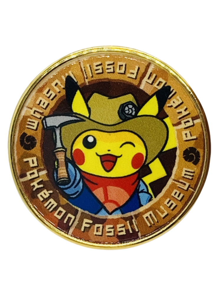 Médaille Pikachu Pokémon Fossil Museum
