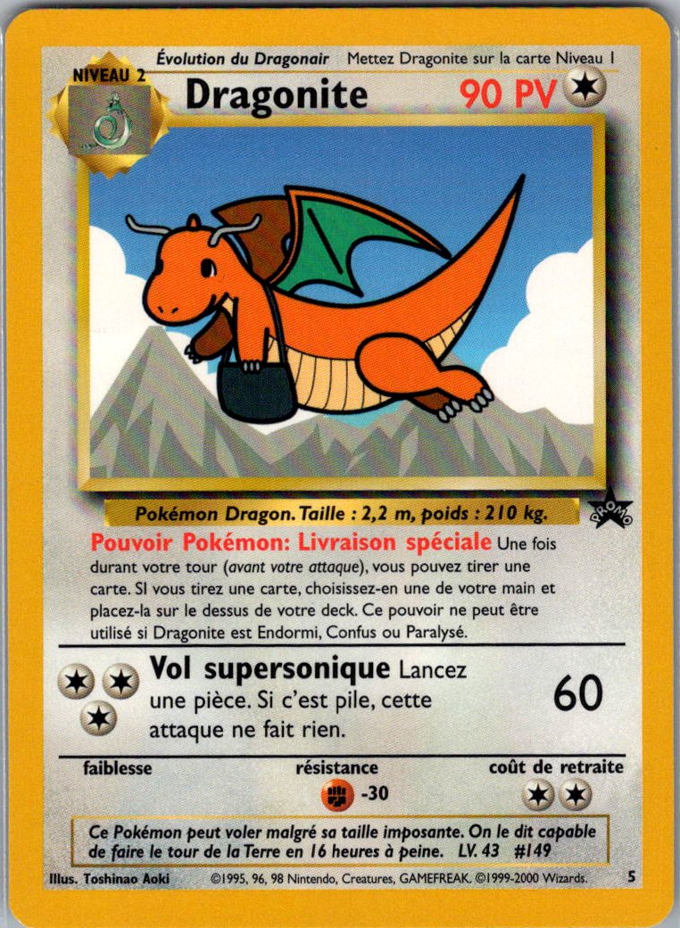 Dragonite - PROMO - Set de base - Edition 1 - FR