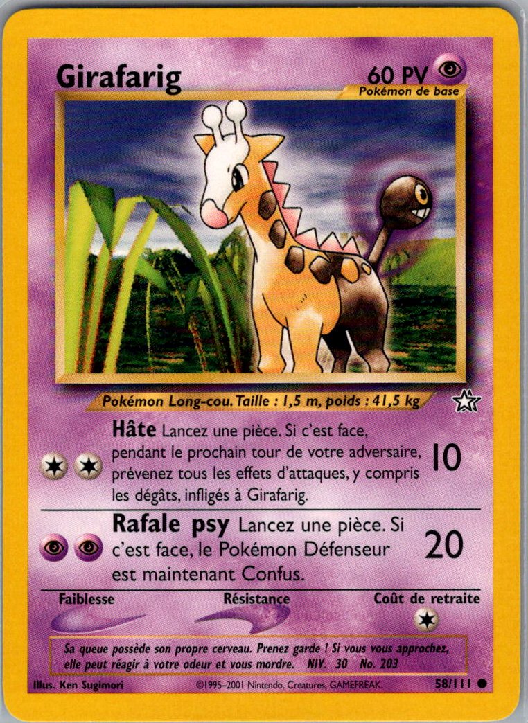 Girafarig - Neo genesis - FR
