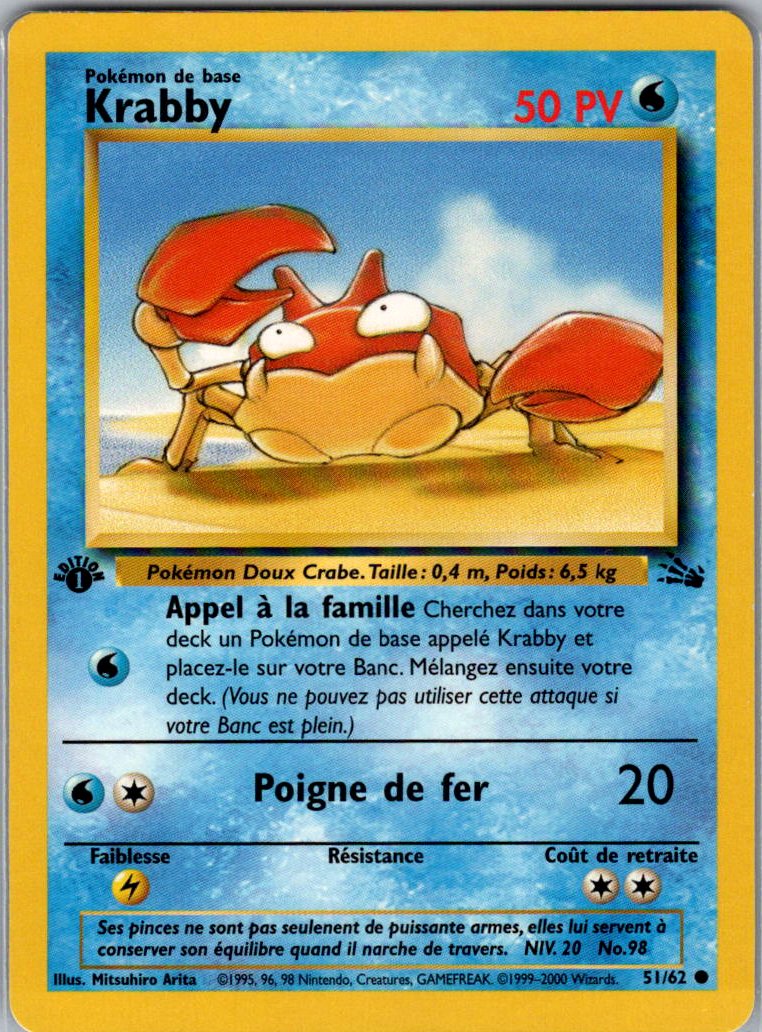 Krabby - Fossile- Edition 1- FR