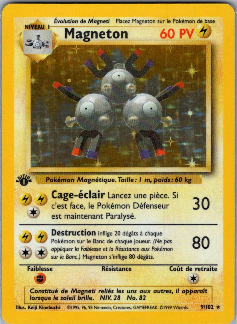 Magneton holo - Set de base - Edition 1 - FR