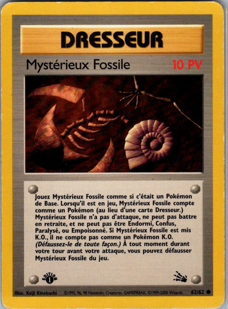 Mysterieux fossile - Fossile- Edition 1- FR