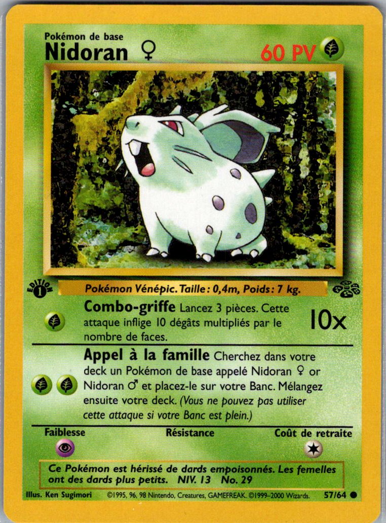 Nidoran - Jungle- Edition 1- FR