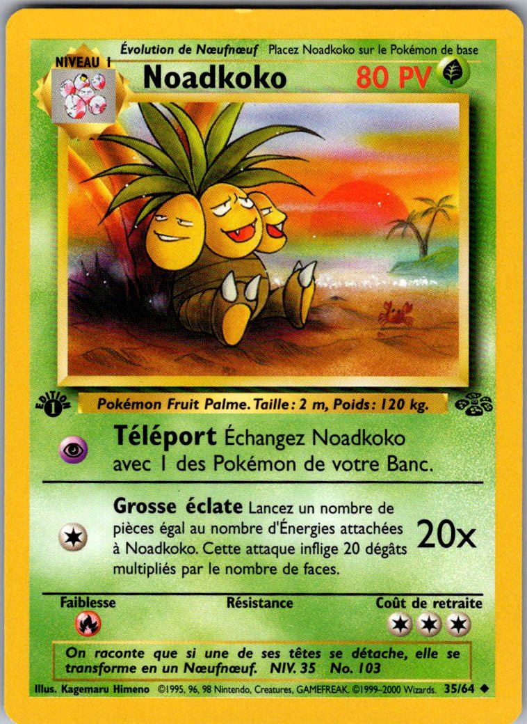 Noadkoko -NON HOLO - Jungle- Edition 1- FR