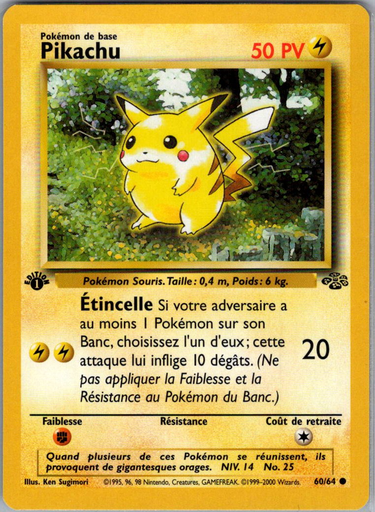 Pikachu - jungle - edition 1 - FR