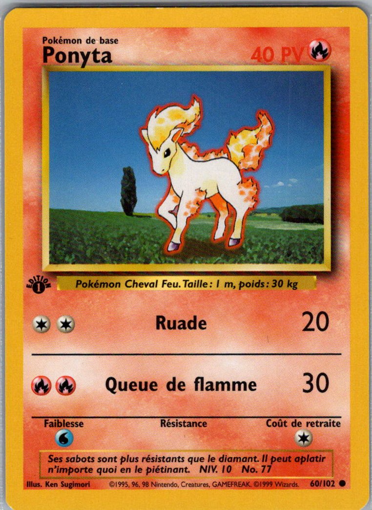 Ponyta - Set de base - Edition 1 - FR