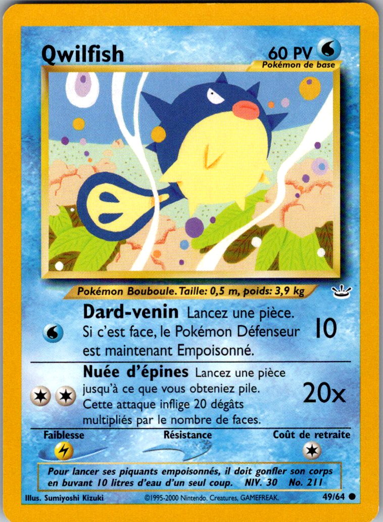 Qwilfish - Neo revelation - FR