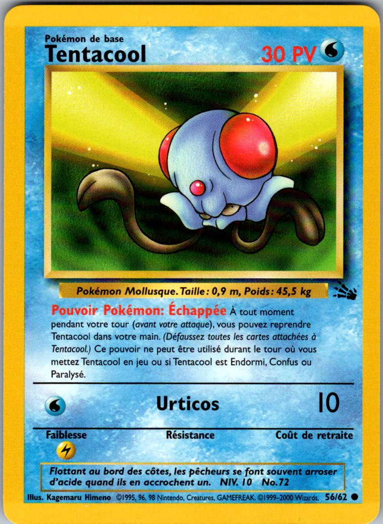Tentacool - fossile - edition 2 - FR