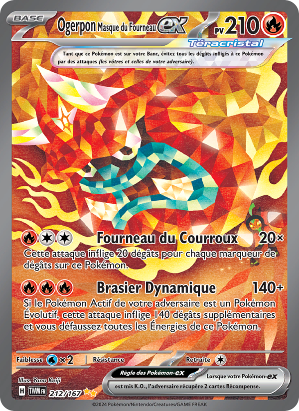 Ogerpon Masque du Fourneau ex (TWM 212)