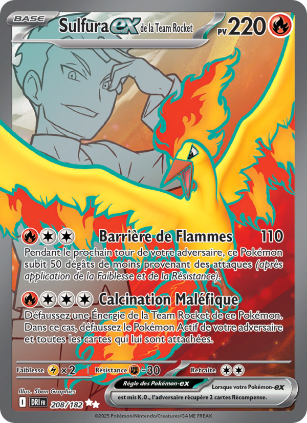 Sulfura de la Team Rocket ex (DRI 208)