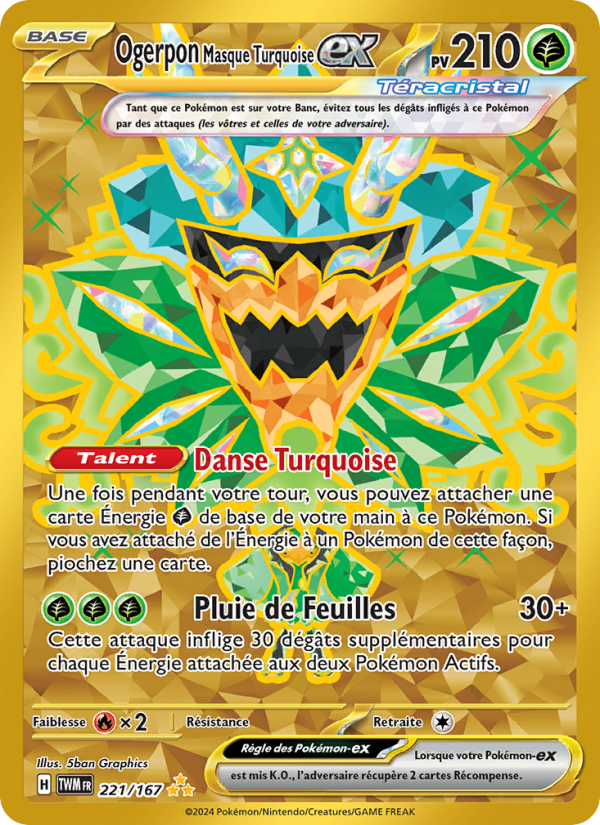 Ogerpon Masque Turquoise ex (TWM 221)