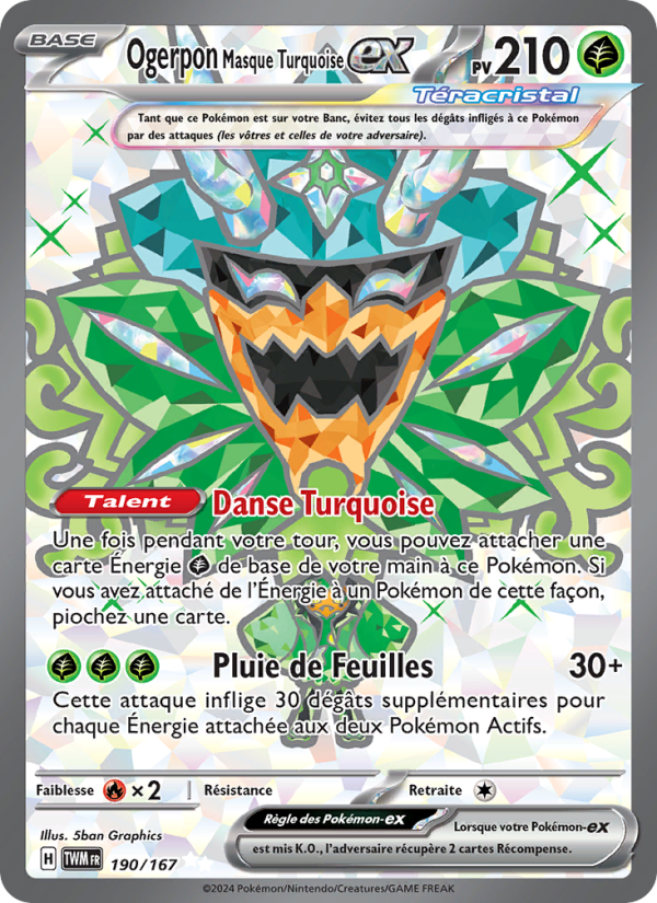 Ogerpon Masque Turquoise ex (TWM 190)