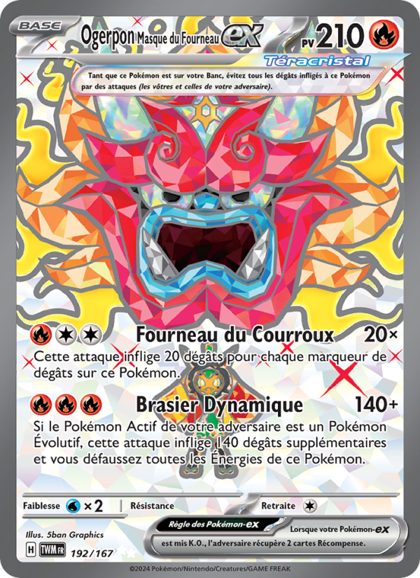 Ogerpon Masque du Fourneau ex (TWM 192)