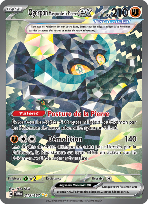 Ogerpon Masque de la Pierre ex (TWM 215)