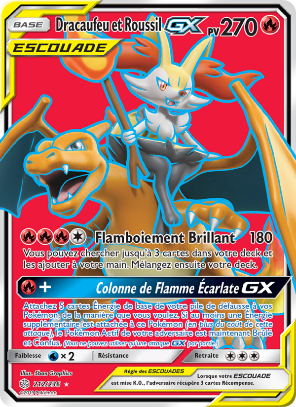 Dracaufeu et Roussil GX (CEC 212)