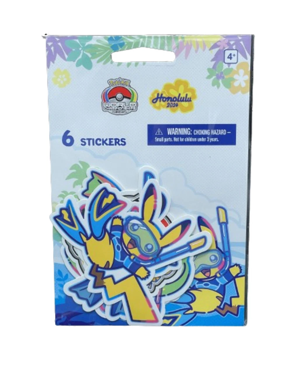 Lot de 6 Stickers Worlds Honolulu 2024